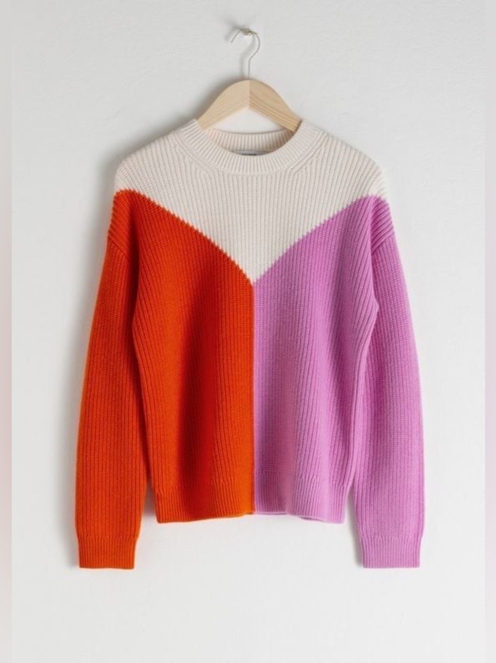 & Other Stories Colorblock Sweater - Picture 2 of 7